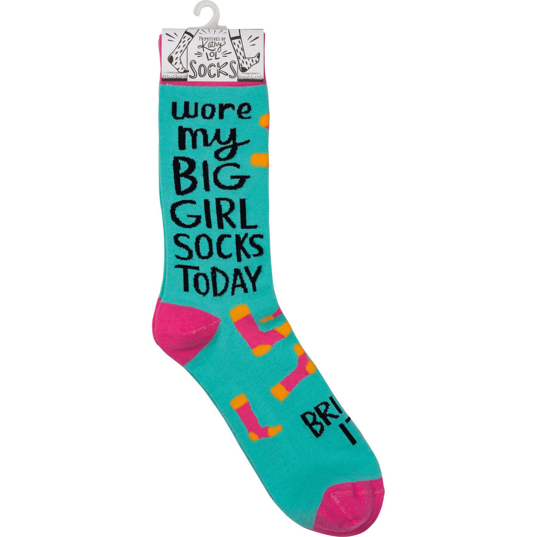 Wore My Big Girl Socks Today Bring It Socks