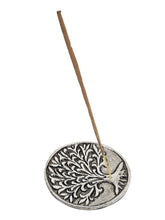 Load image into Gallery viewer, Tree of Life Round Incense Holder