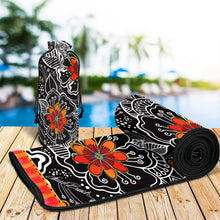 Load image into Gallery viewer, Beach Towel - Laurel Burch &quot;Orange Blossoms&quot;