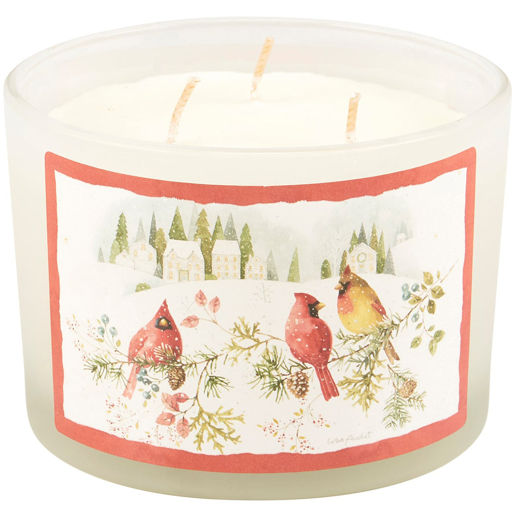 Winter Cardinal Candle