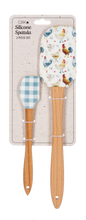 Load image into Gallery viewer, Watercolor Chicken &amp; Gingham Spatula
