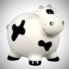 Load image into Gallery viewer, Ceramic Cow Piggy Bank