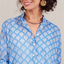Load image into Gallery viewer, FIFER BLUE Button Down Beach Tunic