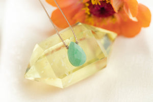 Green Aventurine Soul-Full of Light Necklace Healing -SFOL17