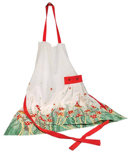 Mushroom Garden Apron w/ Detachable Towel