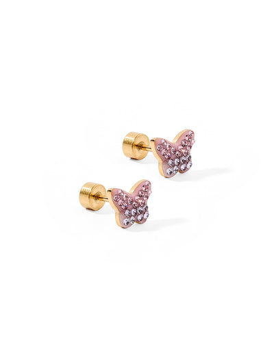 Screwback Stud Earrings - Bindi Butterfly