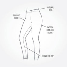 Load image into Gallery viewer, Organic Cotton Base Layer Ankle Leggings