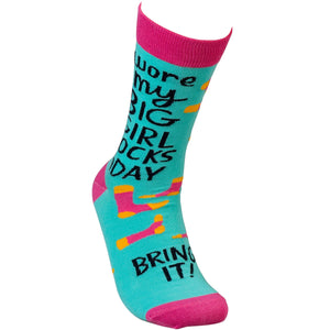 Wore My Big Girl Socks Today Bring It Socks