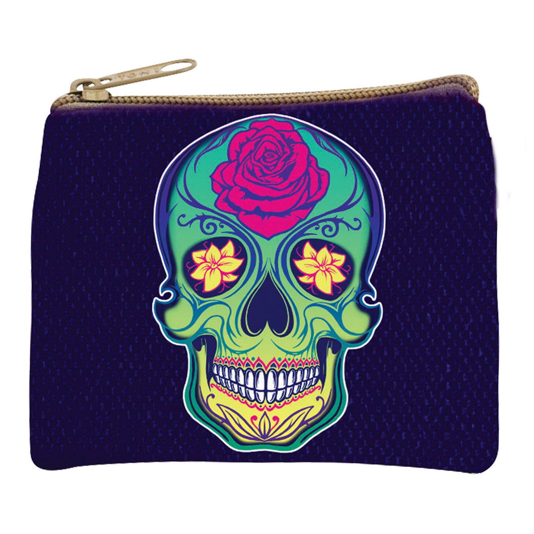 Skull & Rose Coin Purse