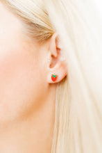 Load image into Gallery viewer, Screwback Stud Earrings - Strawberry Shortcake