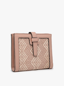 Bessie Canvas Wallet w/ Slip Closure