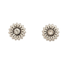 Load image into Gallery viewer, Antique Silver Flower Ear Sense Stud Earrings