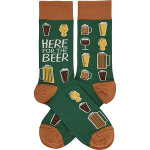 Here For The Beer Socks