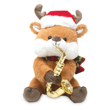 Load image into Gallery viewer, Merry Saxmas Sterling (Singing Light Up Christmas Plush Toy)