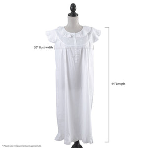 Caplet Sleeve Embroidered Nightgown