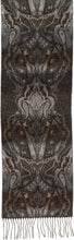 Load image into Gallery viewer, Placed Paisley Design Cashmink® Scarf: Black