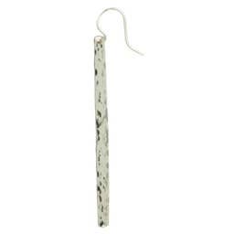 F22  Long Silver Earring