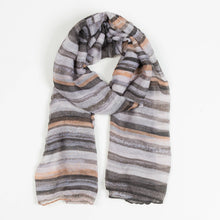 Load image into Gallery viewer, Dayton Lightweight Striped Sheer Scarf