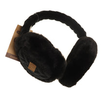Load image into Gallery viewer, Cable Knit Faux Fur Earmuff EM3661