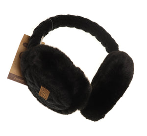 Cable Knit Faux Fur Earmuff EM3661