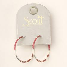 Chromacolor Miyuki Small Hoop - Blush Multi/Silver