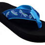 Dragonflies Blue Flip Flops