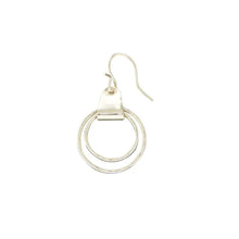 Load image into Gallery viewer, L29 Double Circle Clip Link Earrings