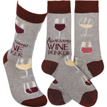 Load image into Gallery viewer, Awesome Wine Drinker Socks