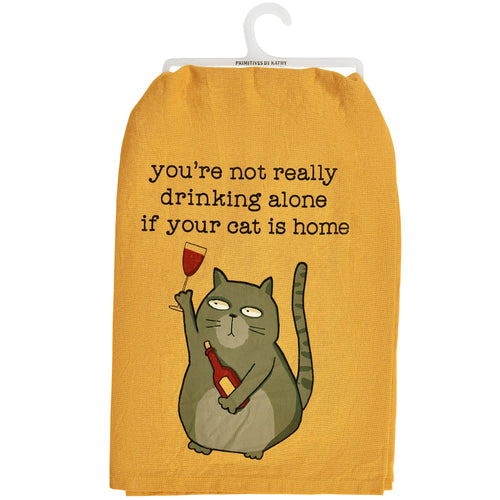 Cat Is Home Kitchen Towel