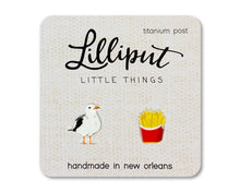 Load image into Gallery viewer, Seagull &amp; French Fries Earrings // Funny Earrings