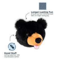 Load image into Gallery viewer, Black Bear 2-in-1 Fetch Ball Dog Toy