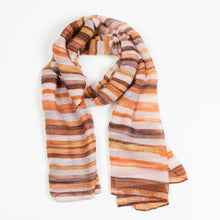 Load image into Gallery viewer, Dayton Lightweight Striped Sheer Scarf