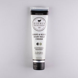 Unscented Hand & Body Goat Milk Cream 3.3 oz