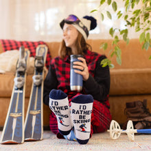 Load image into Gallery viewer, I'd Rather Be Skiing (Colorado) Socks Unisex Ski Gift