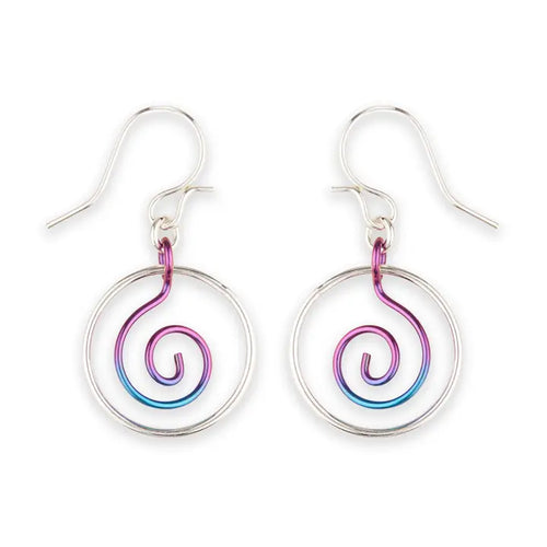 L9 Koru Circled Dangle Earring