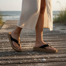 Load image into Gallery viewer, Harbor Black Flip Flops