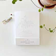 Load image into Gallery viewer, Potted Plants Paintable Watercolor Notecard Set