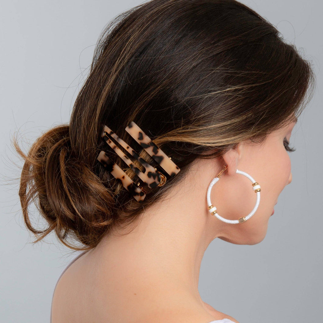 3 Piece Elsie & Zoey Isolde Tortoiseshell Hair Clip Set