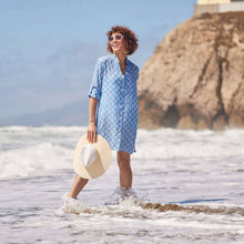 Load image into Gallery viewer, FIFER BLUE Button Down Beach Tunic