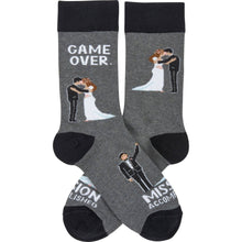 Load image into Gallery viewer, Game Over Mission Accomplished Socks