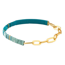 Load image into Gallery viewer, Good Karma Ombre w/Chain Bracelet - Joy&amp;Kndnss Turquoise/Gld