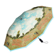 Load image into Gallery viewer, Monet "Poppy Field" Folding Travel Umbrella