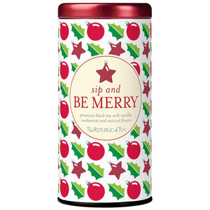 The Republic of Tea — Sip and Be Merry, Holiday Gift Tea, 50 Tea Bags, Naturally Caffeinated