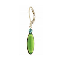 Load image into Gallery viewer, Stacked Glass Oval Earring