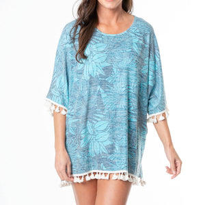 Elsie One Size Fringe Beach Swimsuit Cover Up