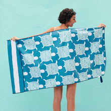 Load image into Gallery viewer, SAVE THE OCEAN Reversible Beach Towel