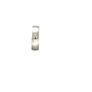P6-ss Low Dome Post Hoop Earring