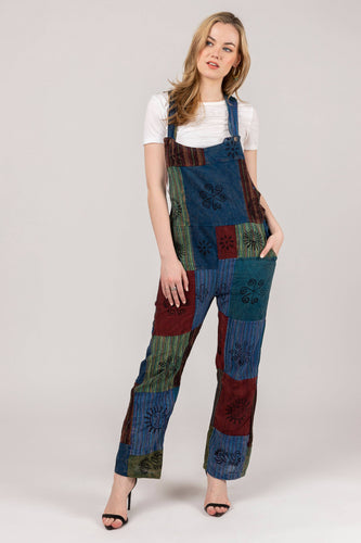 Patchwork Overalls.