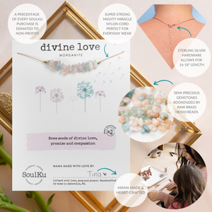 Morganite Seed Necklace for Divine Love - SEED05