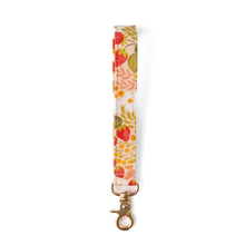 Load image into Gallery viewer, Floral Wristlet Keychain